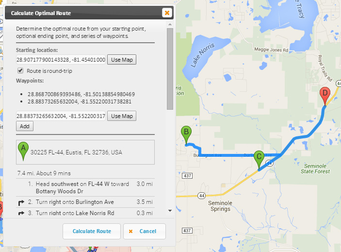 GSatTrack Asset Routing