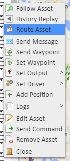 GSatTrack Asset Routing