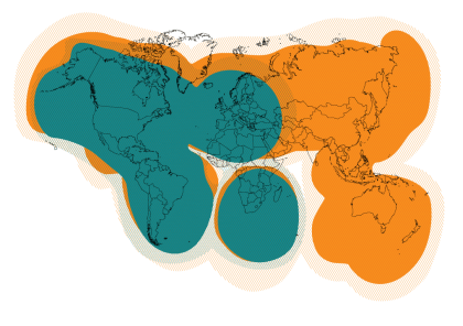 Globalstar Coverage Map - SPOTX