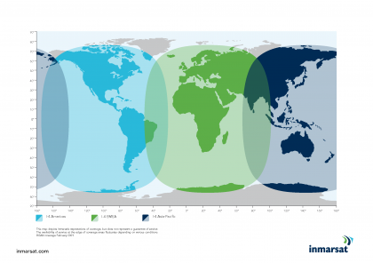 Inmarsat Coverage Map Inmarsat Coverage Map